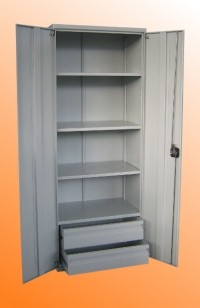 Метален шкаф с вградени чекмеджета